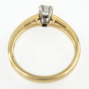 18ct gold Diamond 16pt Solitaire Ring size I½